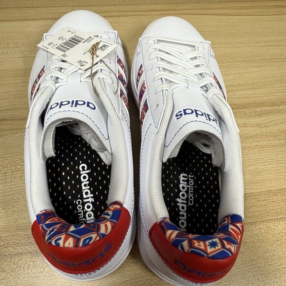 Adidas x Farm Rio Women's Grand Court 2.0 Tennis Shoe Sneaker White Size 9 - Picture 10 of 13